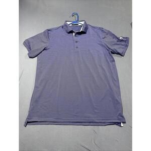 GREYSON Golf Polo Shirt Mens Size XL Purple Stripe Designer Golfing Polo